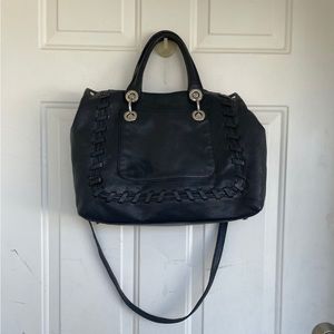 Milly Leather Handbag Black Gorgeous Purse Leather Shoulder Bag